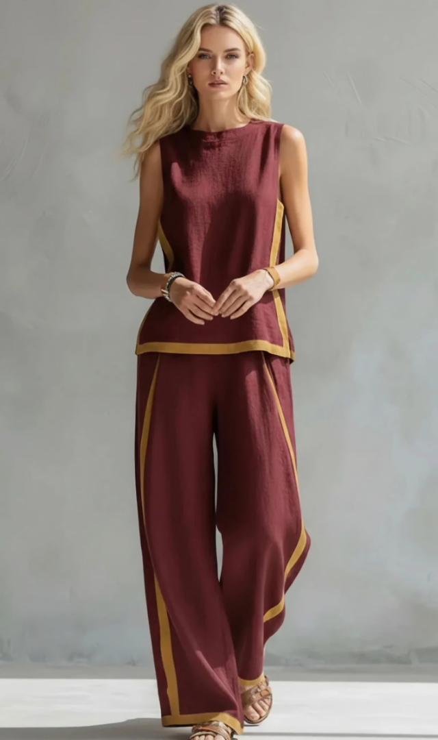 Denise™ | Casual Sleeveless Wide Leg Set