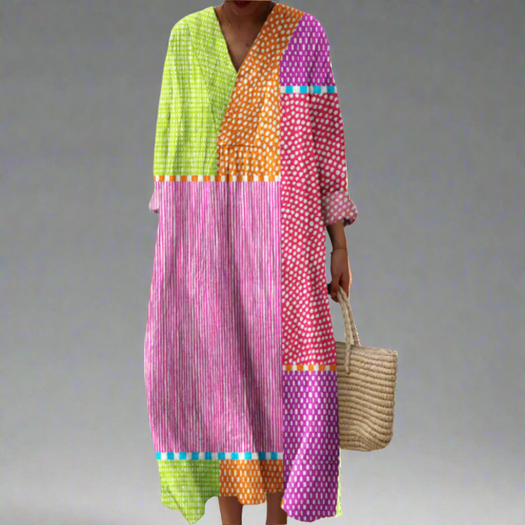 SIENNA | ELEGANT GEOMETRIC DRESS