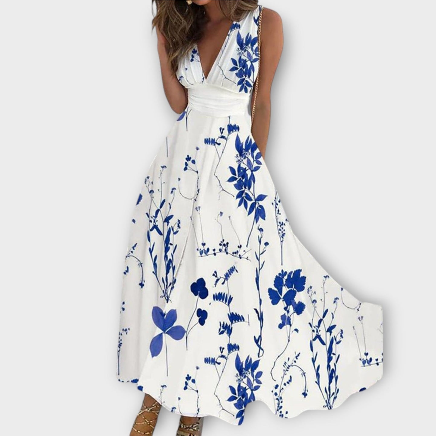 Romy - Floral V-Neck Dress