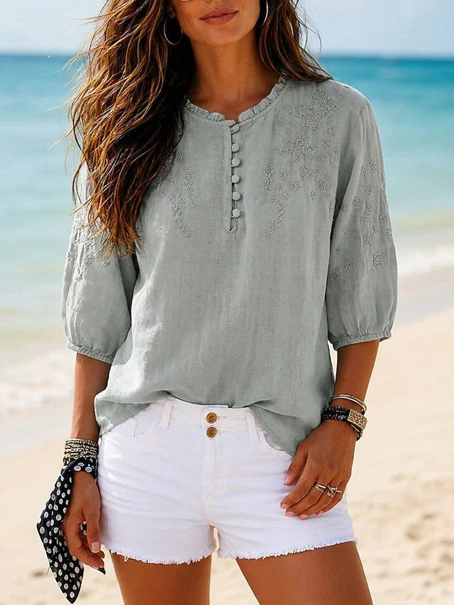 Kristina™ | Breezy Beach Ready Everyday Blouse