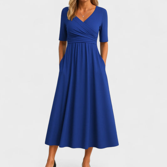 Diane™ | Elegant Midi Dress with Pockets