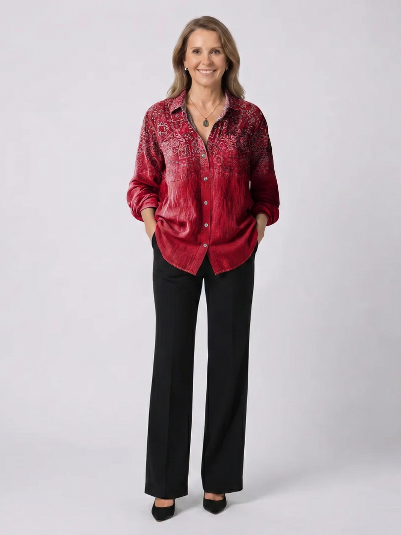 Morena | Vintage Printed Blouse