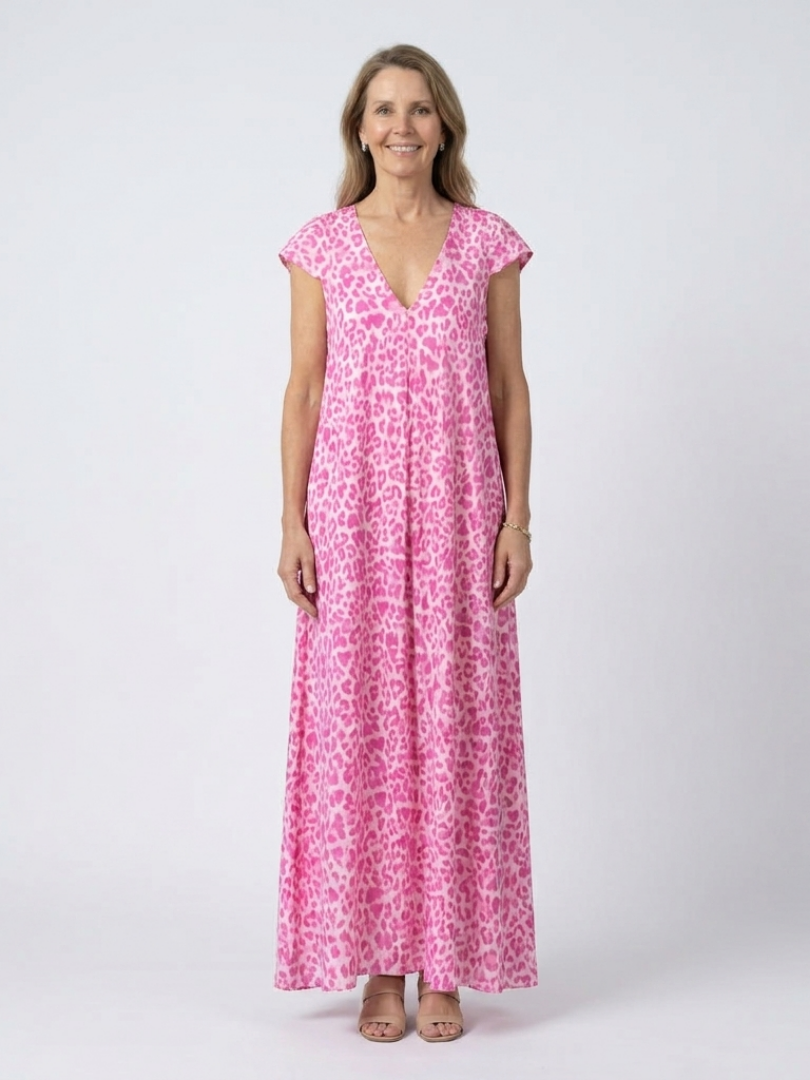 Victoria | V-Neck Maxi Dress