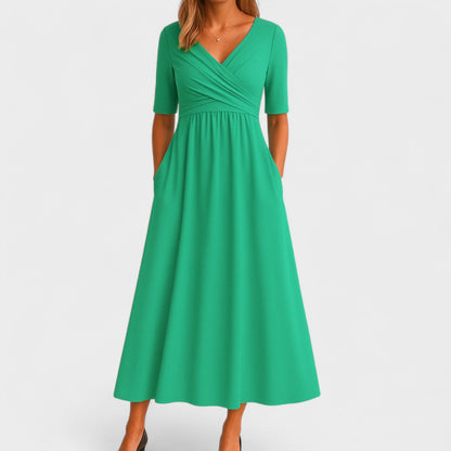 Diane™ | Elegant Midi Dress with Pockets