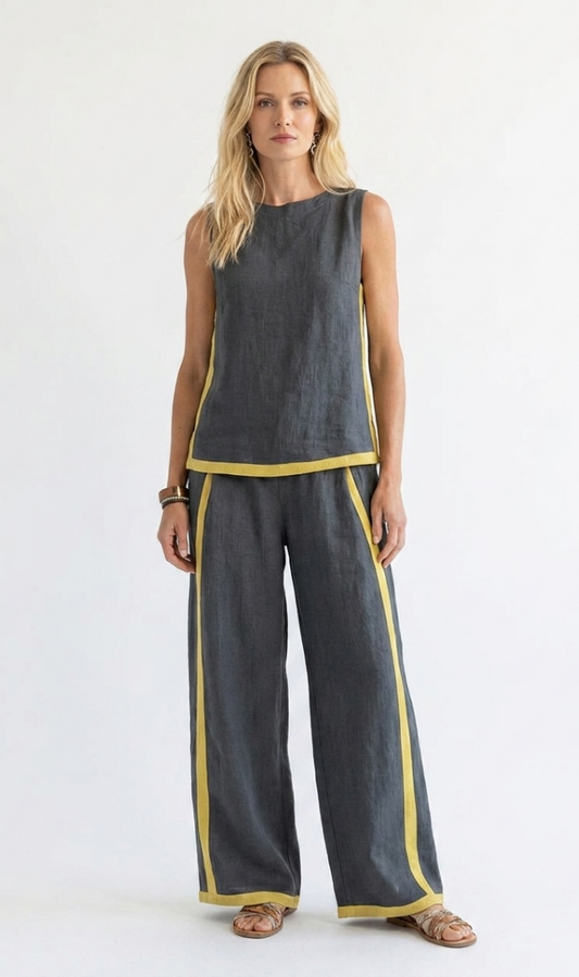 Denise™ | Casual Sleeveless Wide Leg Set