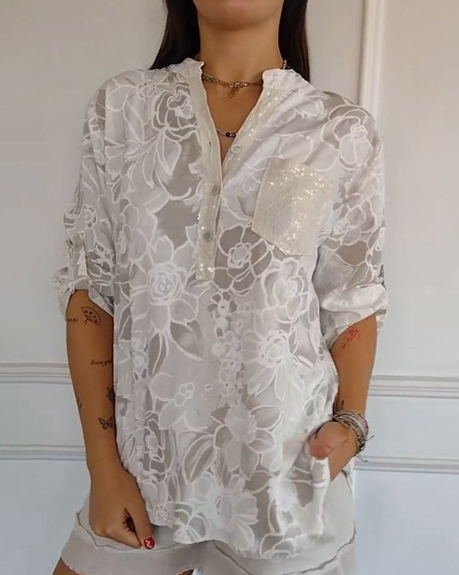 Elora™ - Elegant Blouse with Pocket