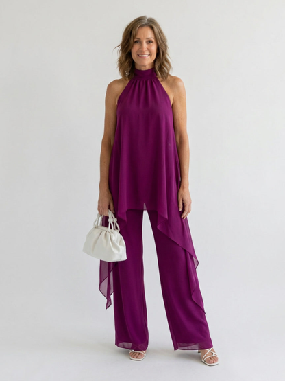 Perla™ | Elegant Halter Two-Piece Set