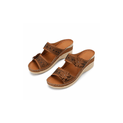 Saylor™ | Elegant Floral Comfort Wedge Sandals