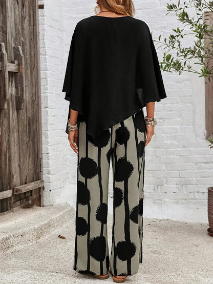 Kalliope |  Comfortable Elastic Waist Two-Piece Set