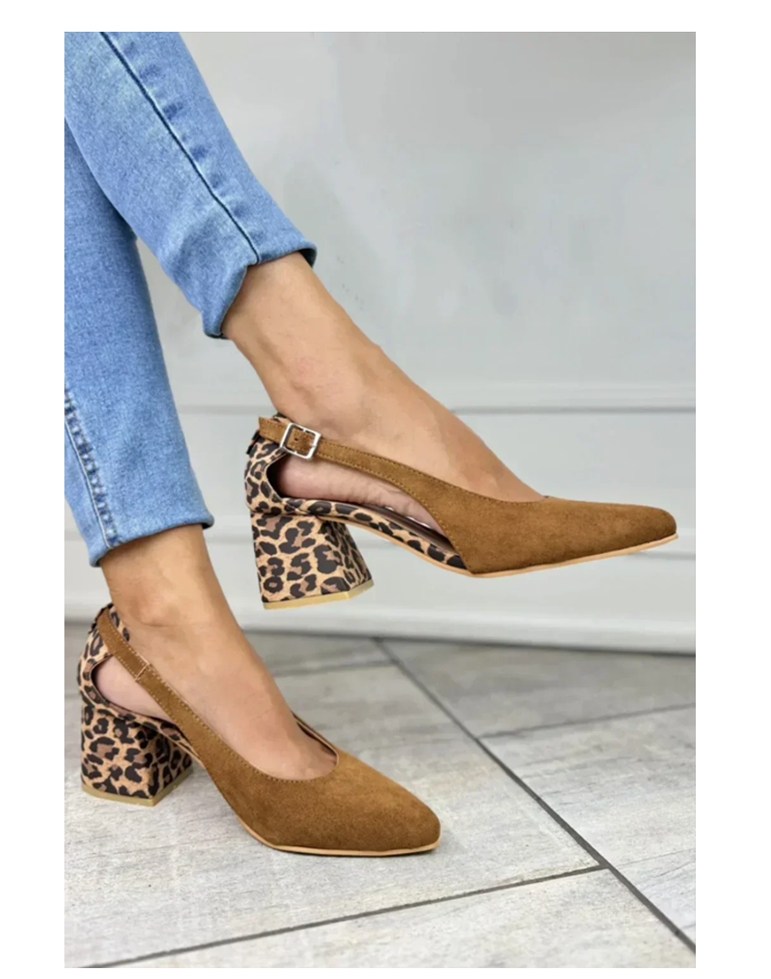 Zorelyn™ | Leopard-print Orthopedic Slingbacks