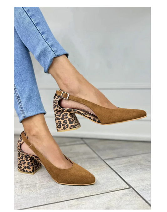 Zorelyn™ | Leopard-print Orthopedic Slingbacks