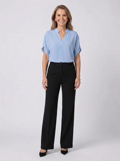 Beatrix | Soft and Elegant V-Neck Shirt