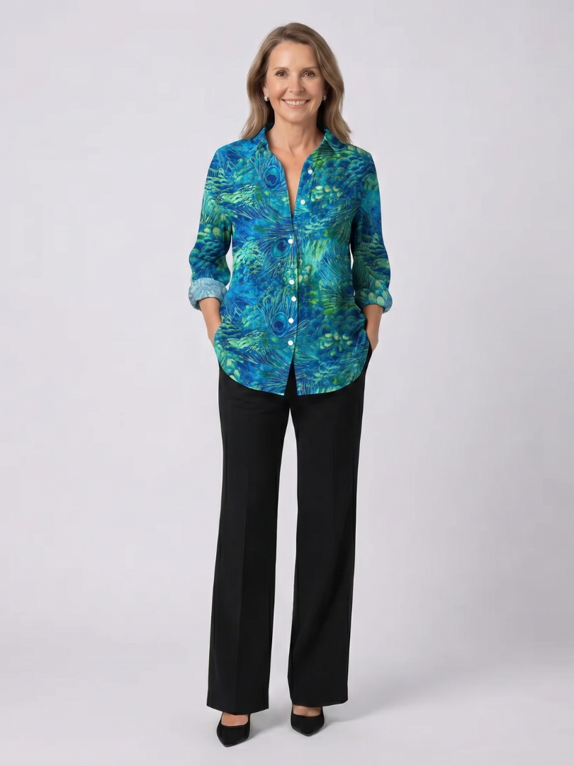 Victoria | Peacock Grace Blouse