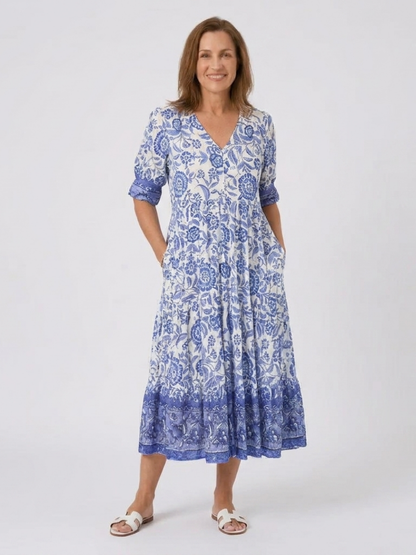 Madison | Graceful V-Neck Floral