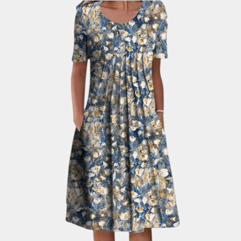 Light Floral Blue / 5XL