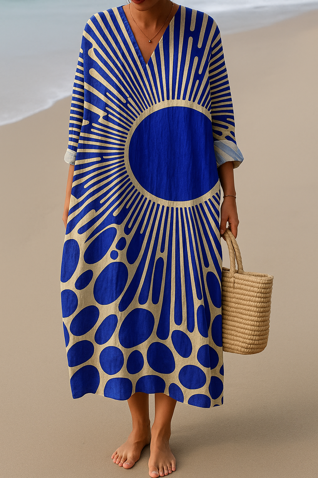 ZOE | ELEGANT GEOMETRIC DRESS