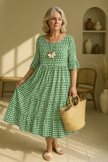 Iris | Sable Midi Dress