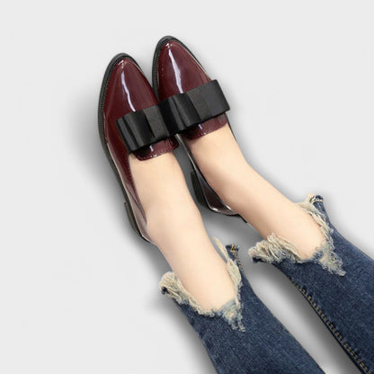 Zaria™ | Elegant Bow Detail Loafer Loafers