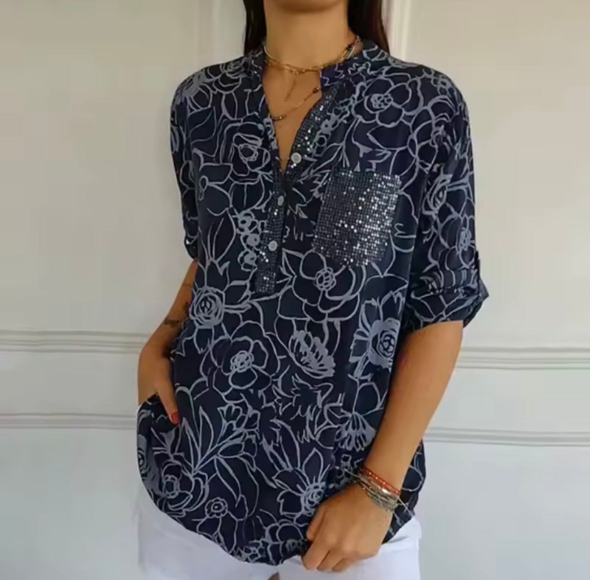 Elora™ | Elegant Blouse with Pocket
