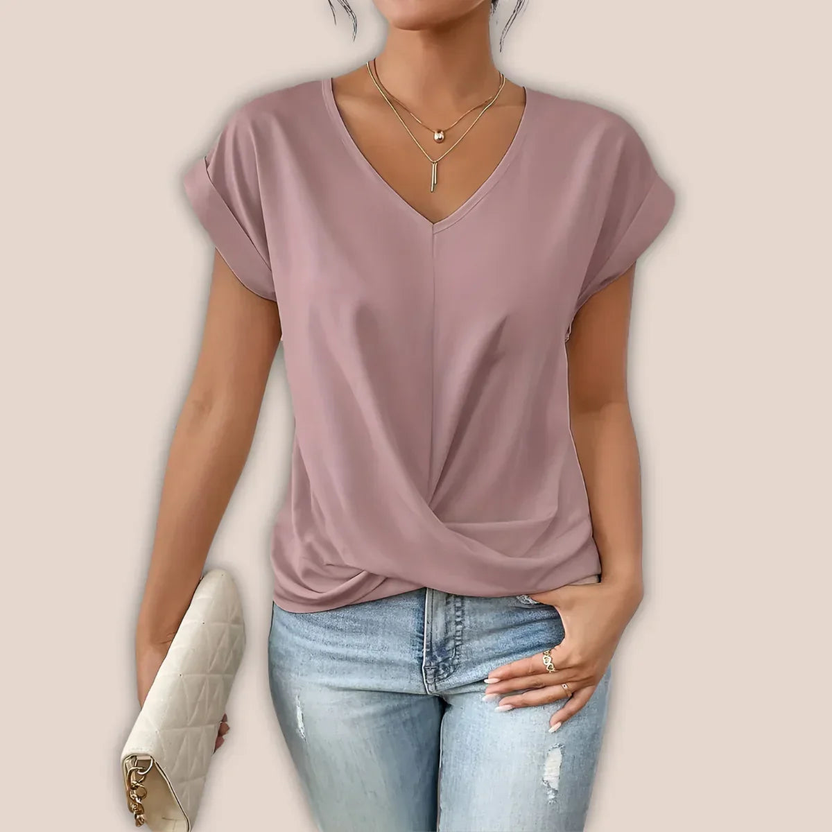 Inez Shirt | Casual Summer V-Neck T-Shirt