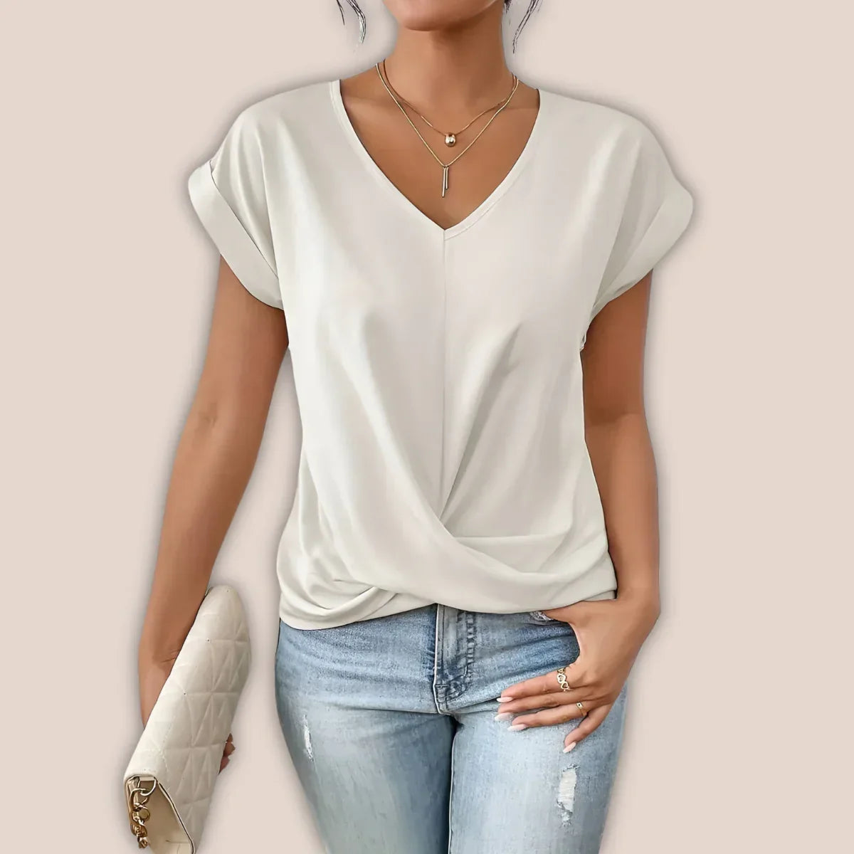 Inez Shirt | Casual Summer V-Neck T-Shirt