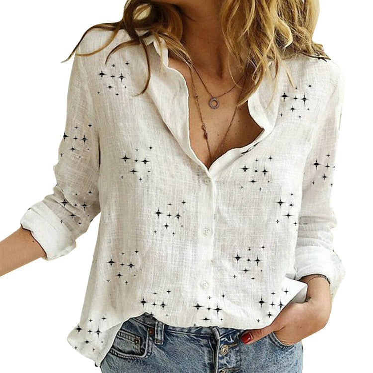 Sandra™ | Classic Printed Blouse