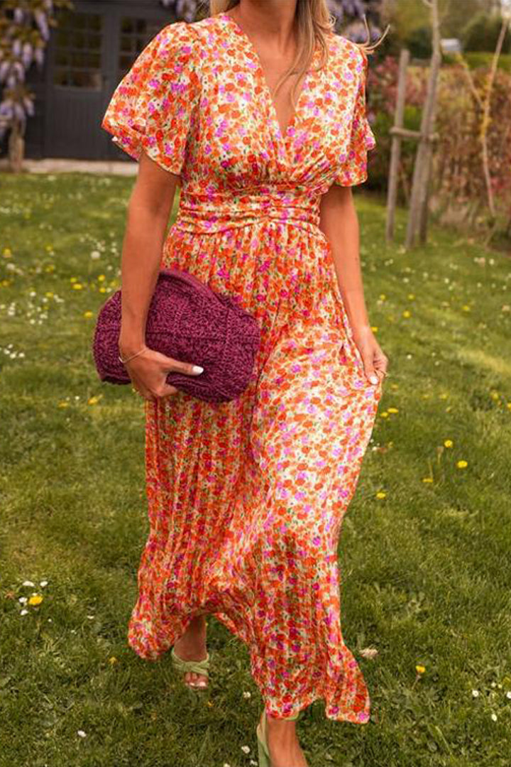Mia™ | Flattering Printed Maxi Dress