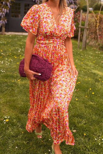 Mia™ | Flattering Printed Maxi Dress