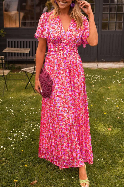 Mia™ | Flattering Printed Maxi Dress