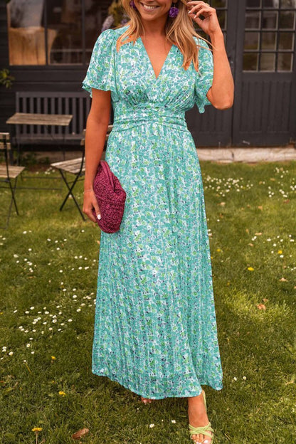 Mia™ | Flattering Printed Maxi Dress