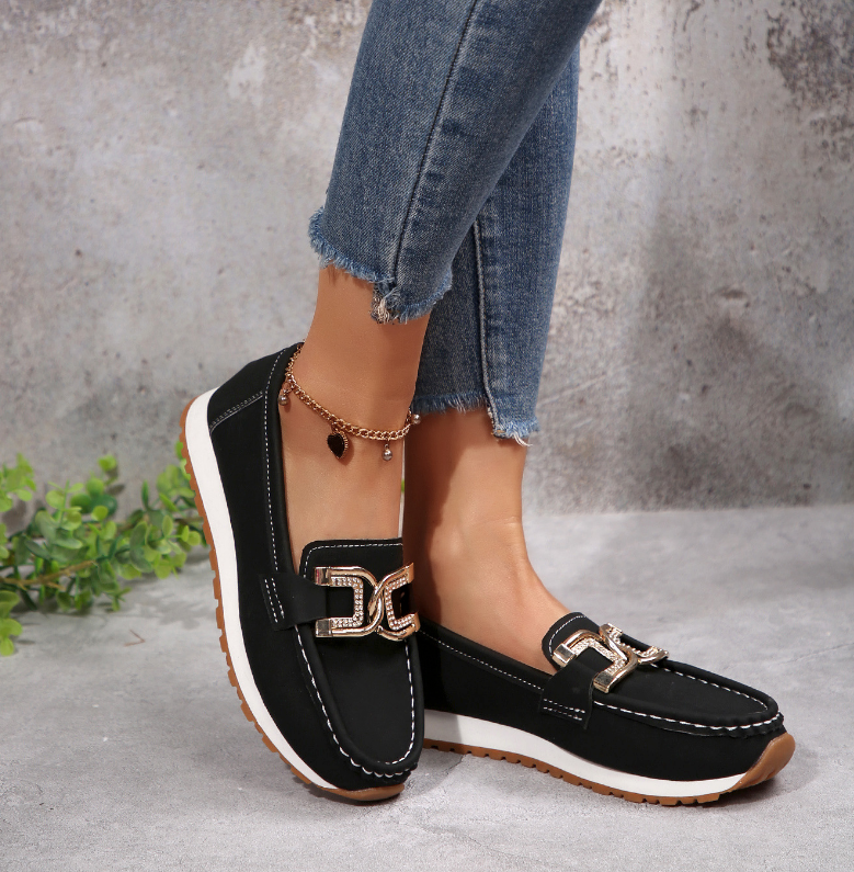 Kyrelle™ | Chic Orthopedic Buckle Loafers
