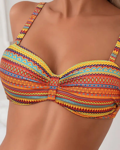 Rose™ | Two Piece Swimsuit with Striped Print