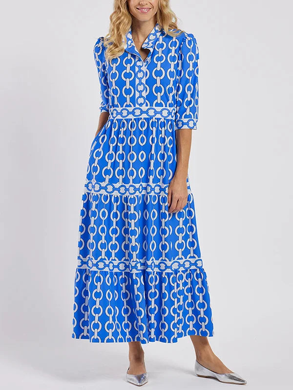 ALYANA™ - Chain Link Midi Dress