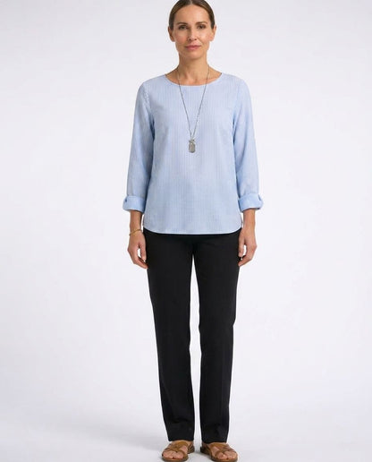 Rhea | Trendy Striped Blouse