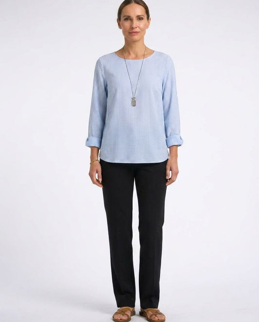 Rhea | Trendy Striped Blouse