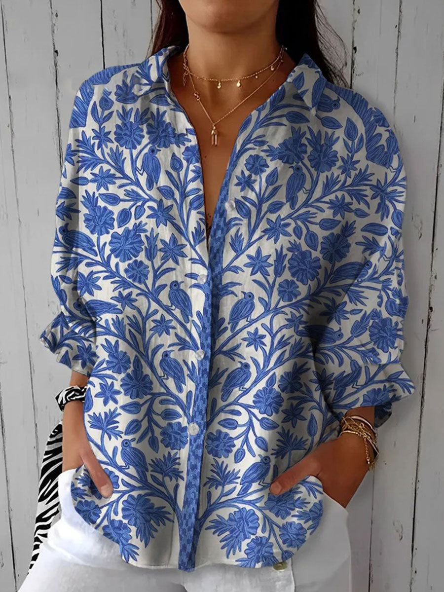 Zynelle™ | Blue Garden Blouse