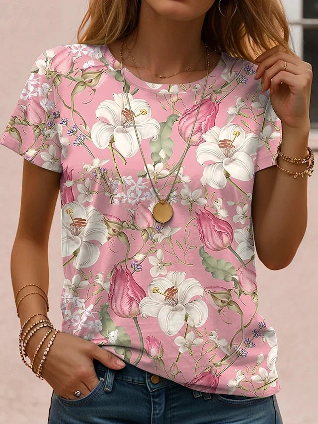 Pink Floral / 3XL