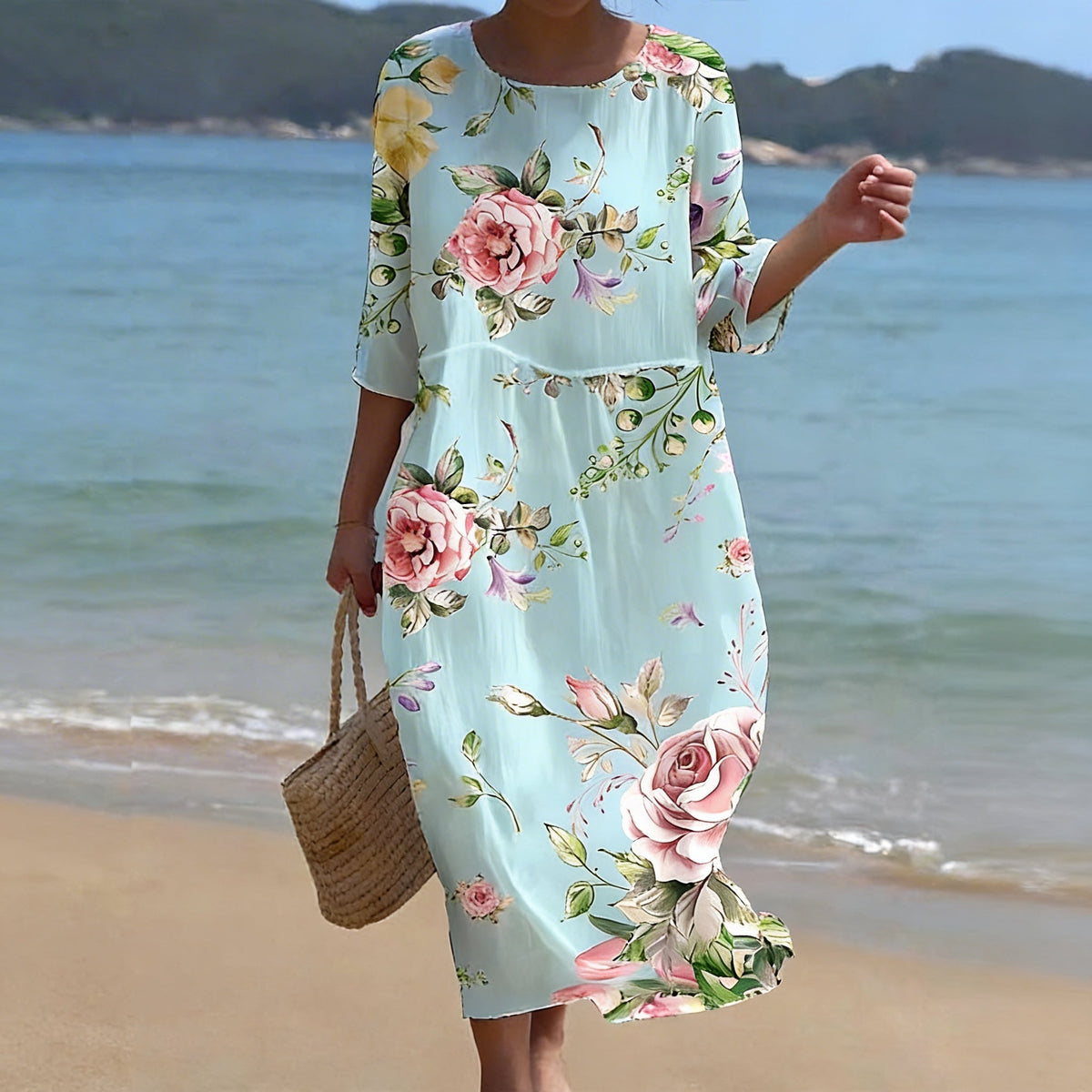 Olivia | Sunset Flower Dress