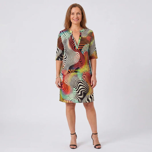Jessica™ | Colorful V-neck Dress
