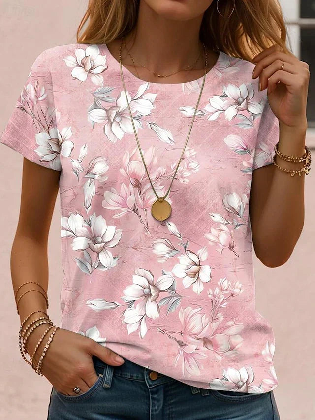 Luciana™ | Casual Floral Summer T-Shirt