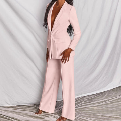 Leotine™ | Chic Blazer & Trousers Set