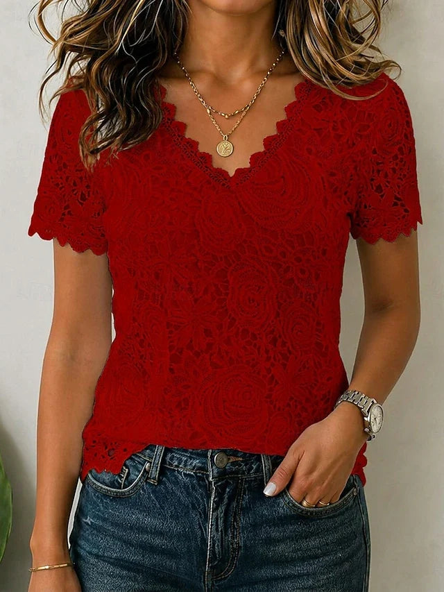 Brooklyn™ | Women's Laced Patchwork Top